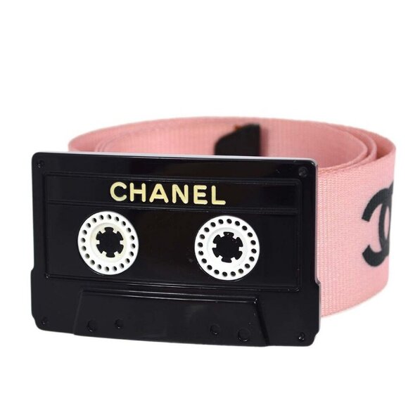 Chanel Cassette Tape Belt Pink - Picture 1 of 7